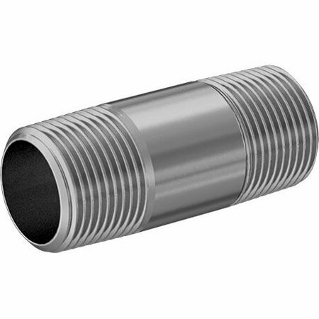 BSC PREFERRED Standard-Wall Brass Pipe Nipple Threaded on Both Ends 3/4 NPT 2-1/2 Long 4568K193